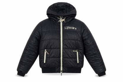Womens UK Size M Superdry Blue Puffer Jacket