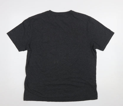 Dunnes Stores Rolling Stones Black Graphic T-Shirt Unisex M
