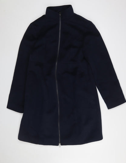 Womens UK Size 16 JoJo Maman Bébé Blue Overcoat