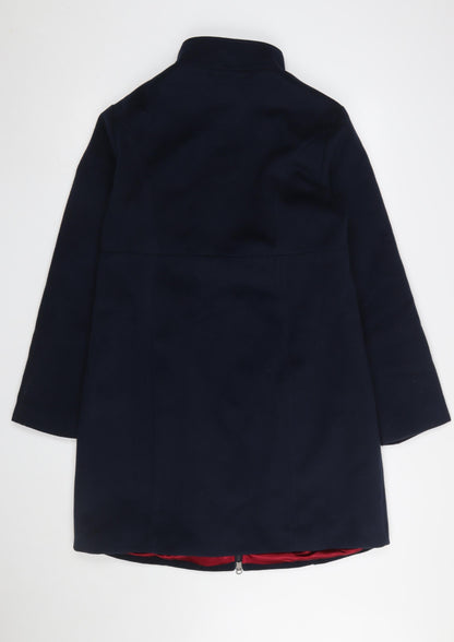 Womens UK Size 16 JoJo Maman Bébé Blue Overcoat