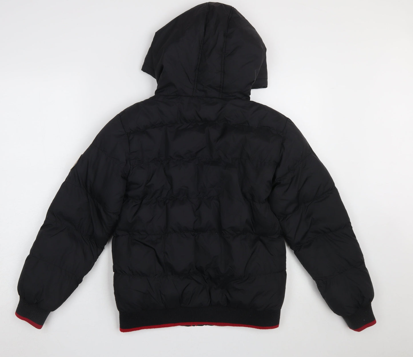 Boys UK Size 12-13 Years Ripstop Black Puffer Jacket