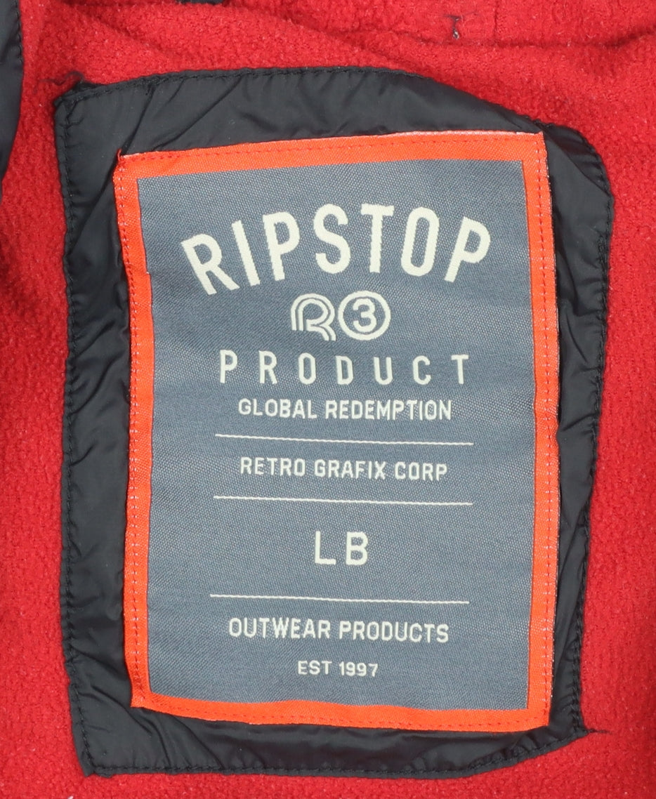 Boys UK Size 12-13 Years Ripstop Black Puffer Jacket