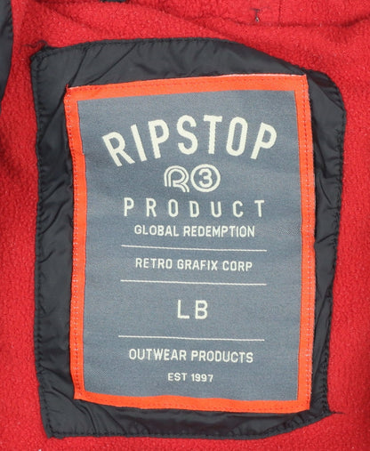 Boys UK Size 12-13 Years Ripstop Black Puffer Jacket