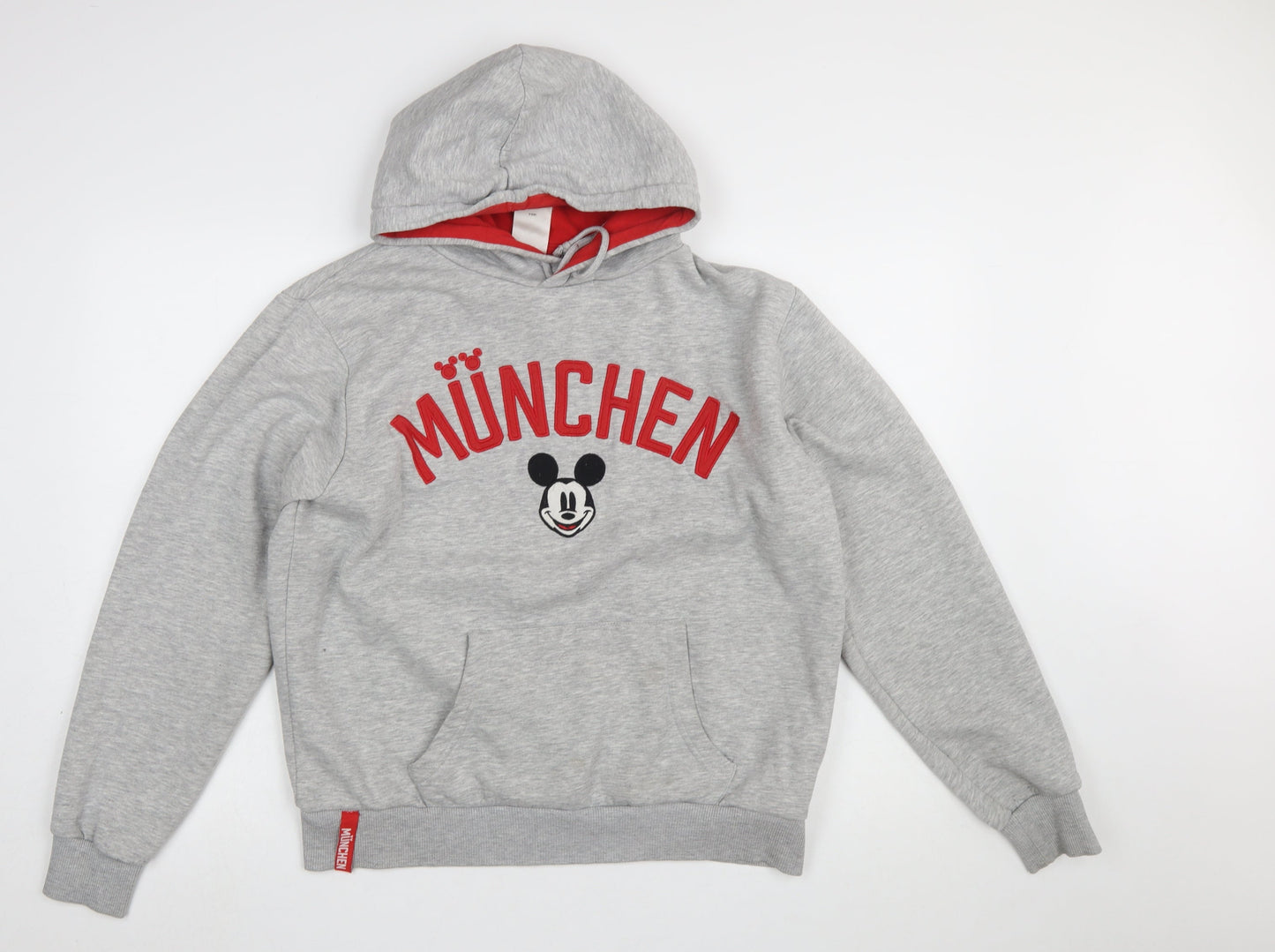 Womens UK Size 14 Disney Grey Pullover Hoodie