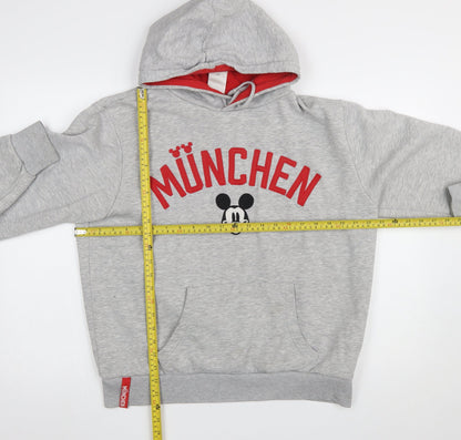 Womens UK Size 14 Disney Grey Pullover Hoodie