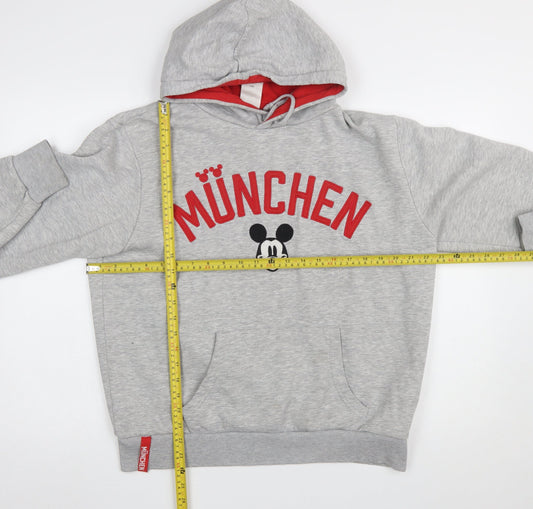 Womens UK Size 14 Disney Grey Pullover Hoodie