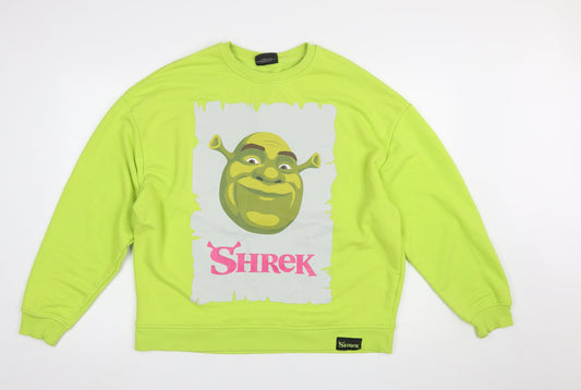 Womens UK Size S Primark Green Pullover Sweatshirt
