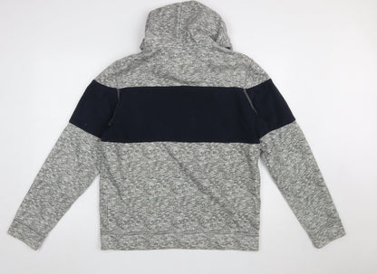 Mens UK Size L Hollister Grey Pullover Hoodie