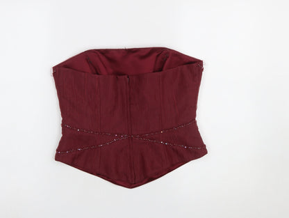 Womens UK Size 14 Veromia Bridesmaid Red Camisole Blouse