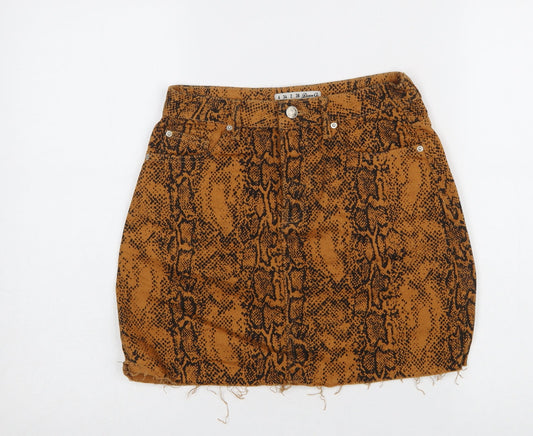 Womens UK Size 6 Denim Co. Mini Corduroy Skirt