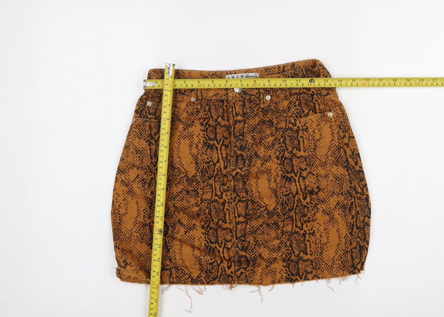 Womens UK Size 6 Denim Co. Mini Corduroy Skirt
