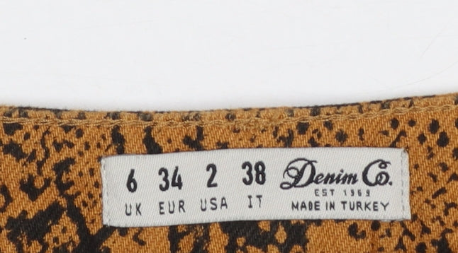 Womens UK Size 6 Denim Co. Mini Corduroy Skirt