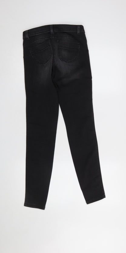 Womens UK Size 25 Benetton Slim Fit Skinny Black Jeans