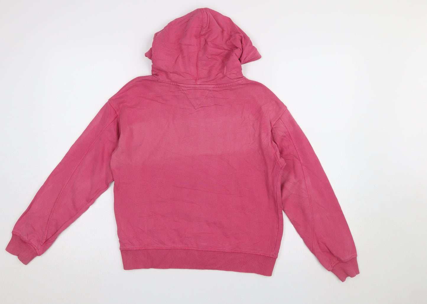 Girls UK Size 164 Tommy Hilfiger Pink Pullover Hoodie