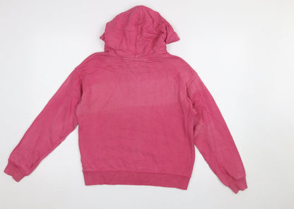 Girls UK Size 164 Tommy Hilfiger Pink Pullover Hoodie
