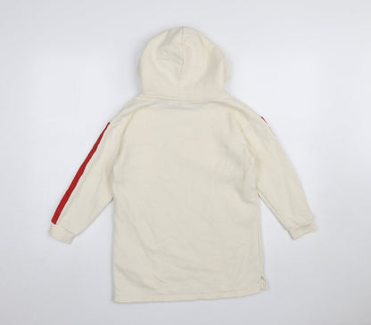 Girls UK Size 8 Years Zara Ivory Pullover Hoodie