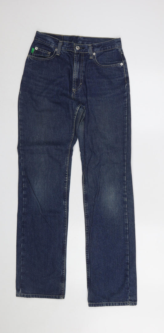 Womens UK Size 26 United Colors of Benetton Regular Fit Straight Blue Jeans