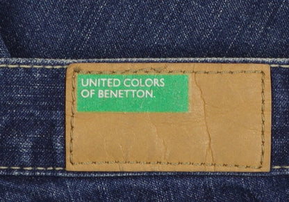 Womens UK Size 26 United Colors of Benetton Regular Fit Straight Blue Jeans