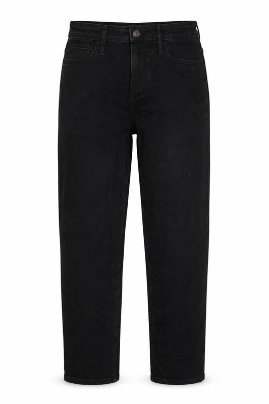 Womens UK Size 5R Hollister Regular Fit Mom Black Jeans