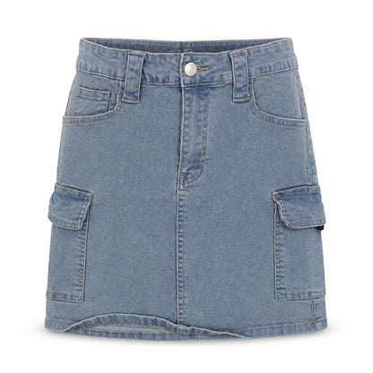Womens UK Size 8 PRETTYLITTLETHING Cargo Denim Skirt