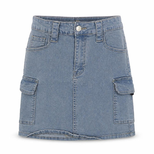 Womens UK Size 8 PRETTYLITTLETHING Cargo Denim Skirt