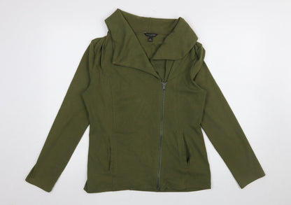 Womens UK Size M Banana Republic Green Full Zip Sweatshirt