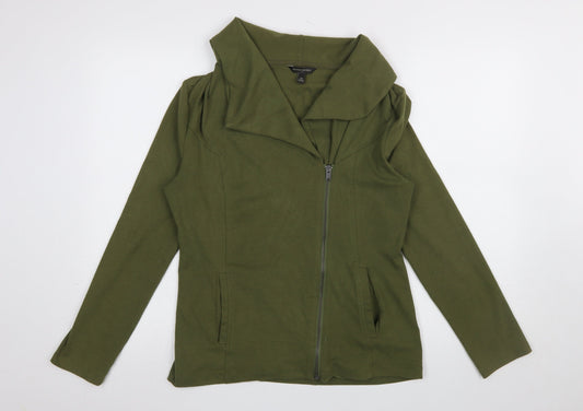 Womens UK Size M Banana Republic Green Full Zip Sweatshirt