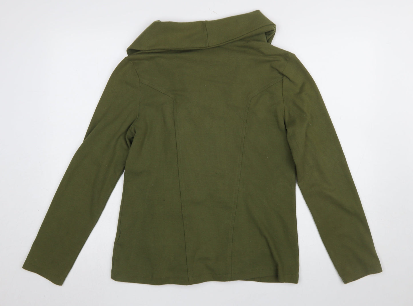 Womens UK Size M Banana Republic Green Full Zip Sweatshirt