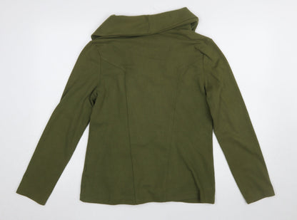 Womens UK Size M Banana Republic Green Full Zip Sweatshirt
