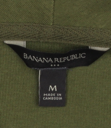 Womens UK Size M Banana Republic Green Full Zip Sweatshirt
