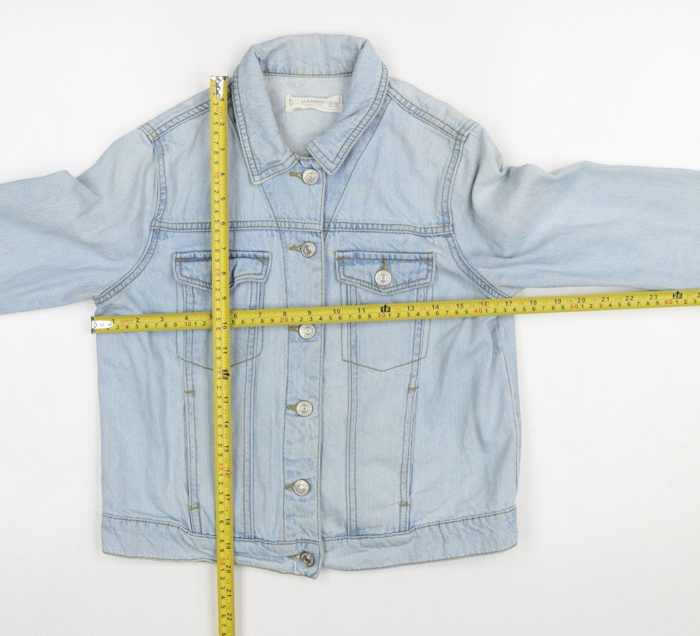 Womens UK Size XS Mango Blue Basic Jacket