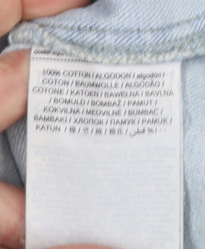 Womens UK Size XS Mango Blue Basic Jacket