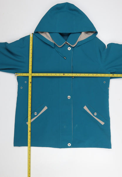 Womens UK Size 16 Finesse Blue Rain Coat