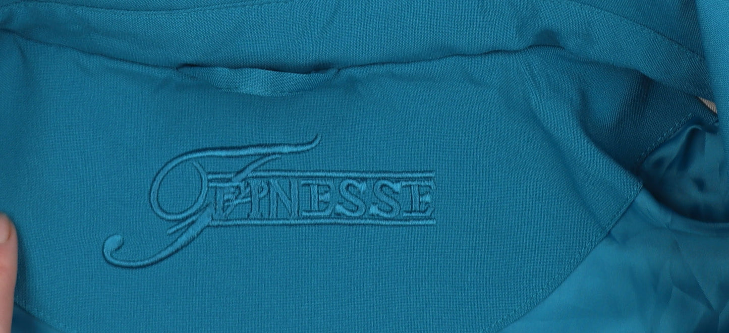 Womens UK Size 16 Finesse Blue Rain Coat