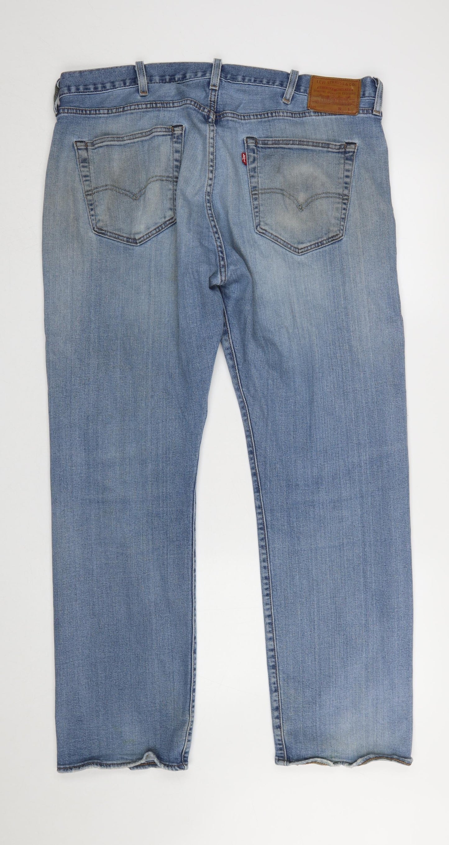 Mens UK Size L Levi's Regular Fit Straight Blue Jeans