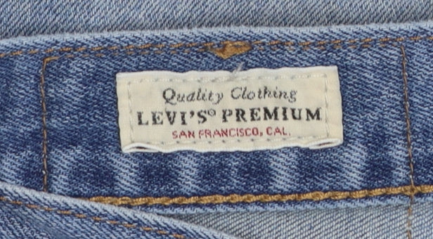 Mens UK Size L Levi's Regular Fit Straight Blue Jeans