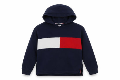 Boys UK Size 10 Years Tommy Hilfiger Blue Pullover Hoodie