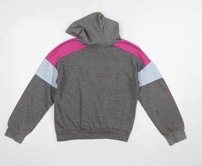 Girls UK Size 13-14 Years Reebok Grey Pullover Hoodie