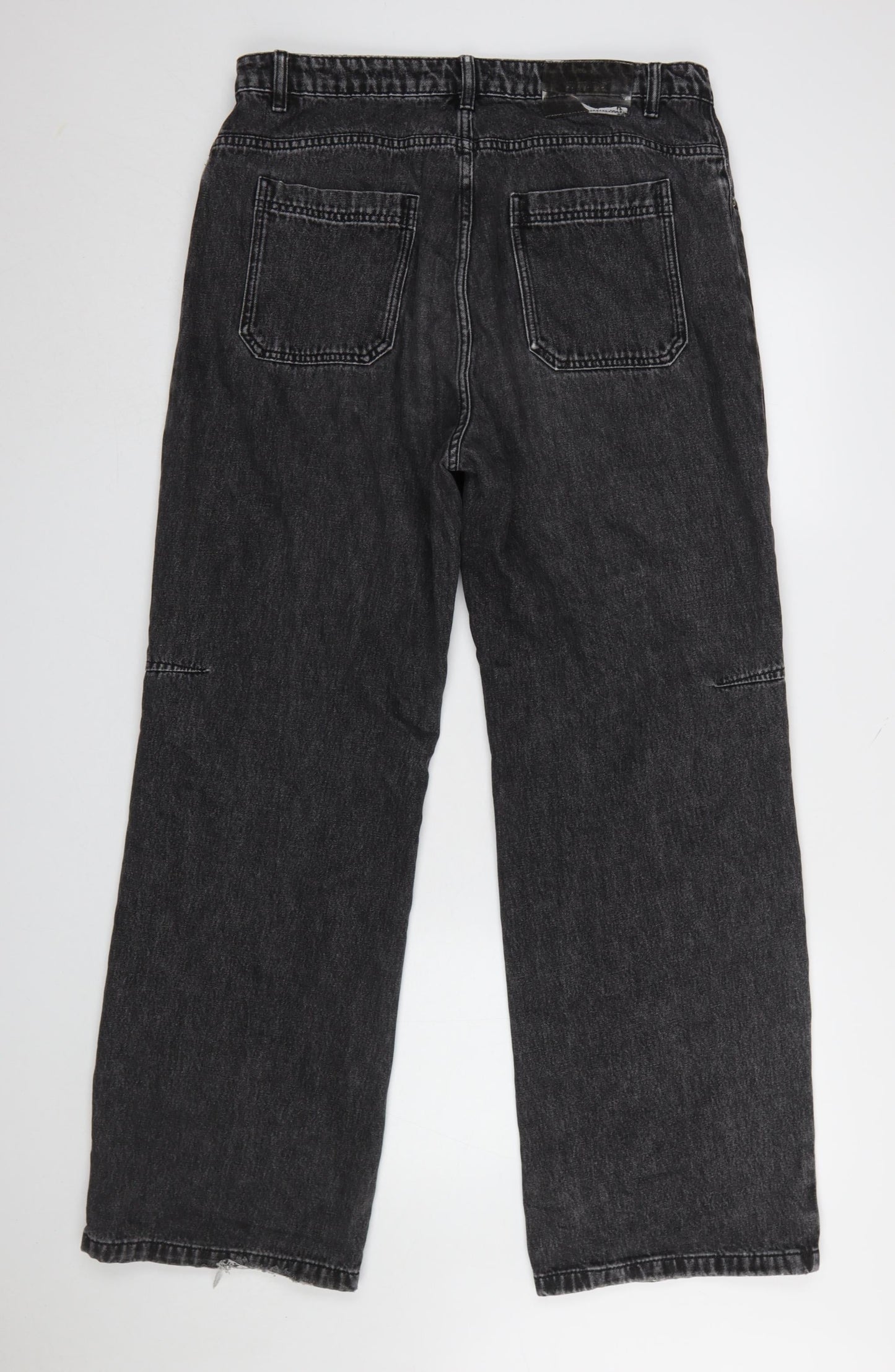Womens UK Size XL PSO Brand Regular Fit Straight Black Jeans