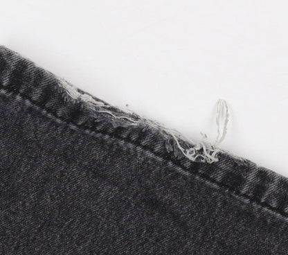 Womens UK Size XL PSO Brand Regular Fit Straight Black Jeans