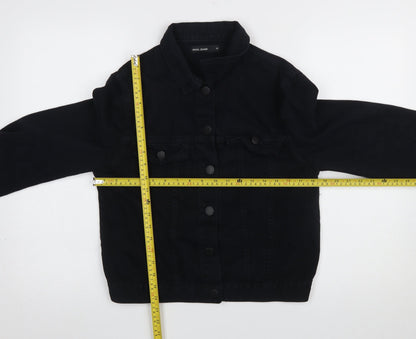 Womens UK Size M Pool Jeans Black Basic Jacket