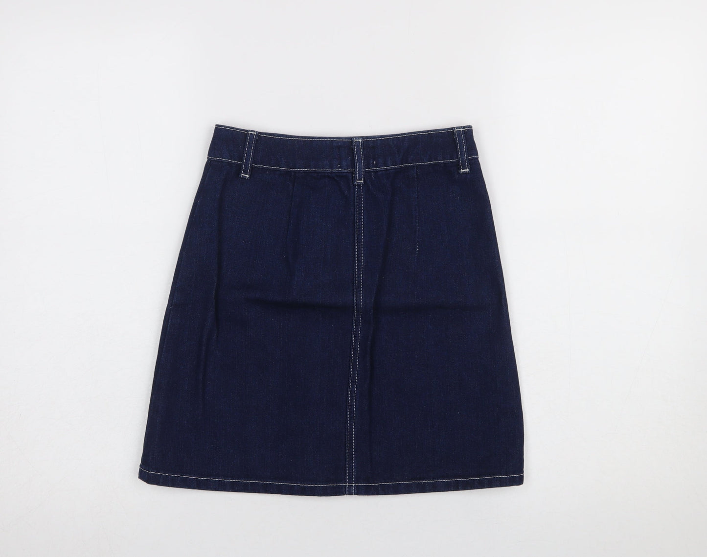 Womens UK Size 4 Miss Selfridge A-Line Denim Skirt