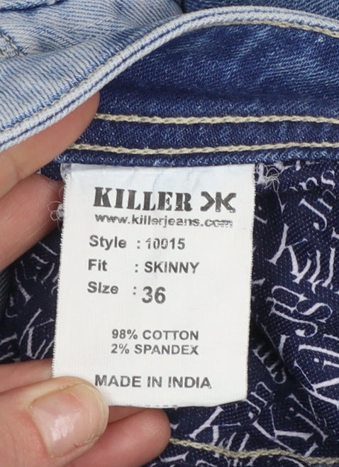 Mens UK Size 36 Killer Slim Fit Skinny Blue Jeans