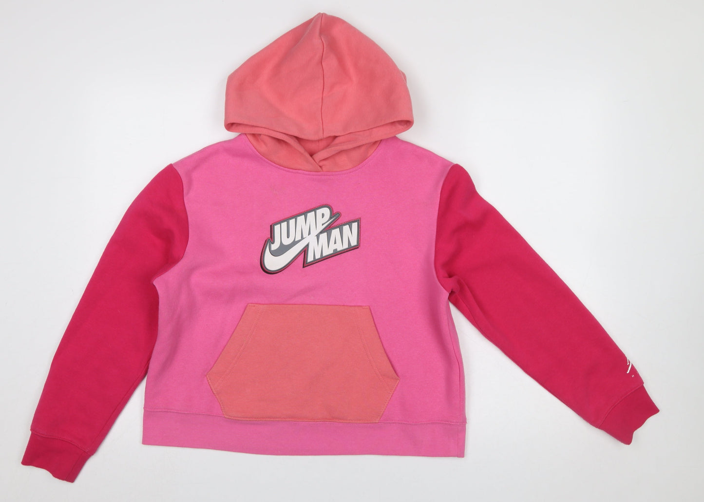 Girls UK Size 13-15 Years Jordan Pink Pullover Hoodie