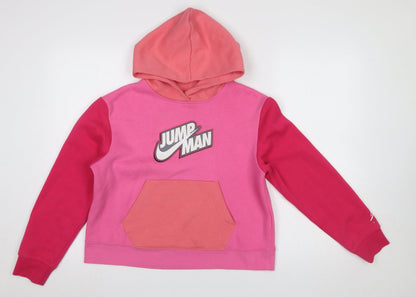 Girls UK Size 13-15 Years Jordan Pink Pullover Hoodie