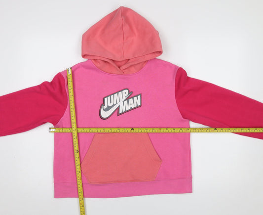 Girls UK Size 13-15 Years Jordan Pink Pullover Hoodie
