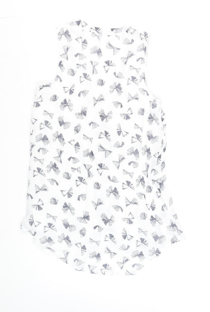 Womens UK Size 10 Roman White Basic Blouse