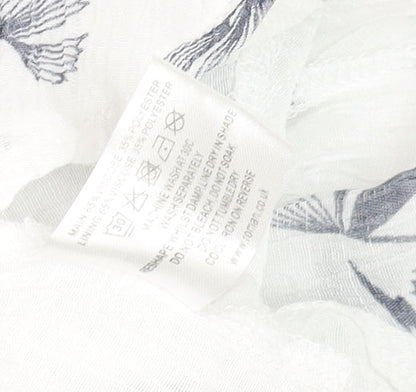 Womens UK Size 10 Roman White Basic Blouse