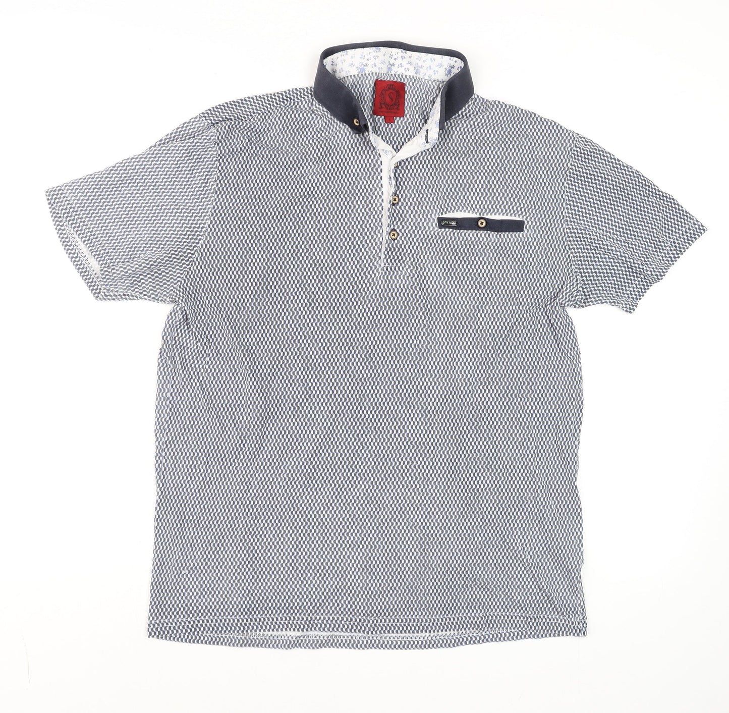 Mens UK Size L Swade 100% Cotton Polo Shirt