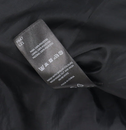 Womens UK Size 12 Very Black Quilted Coat